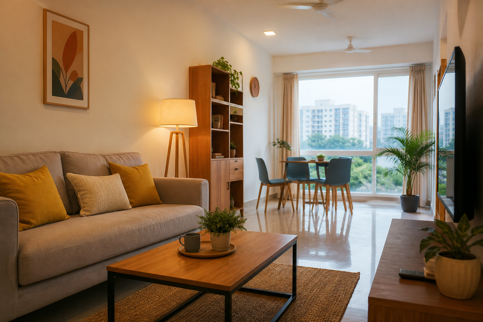 Comfortable furnished living with PropXLiving